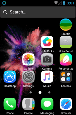 Colorful OS Hola Launcher Android Theme Image 2