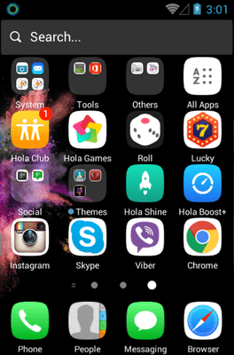 Colorful OS Hola Launcher Android Theme Image 3