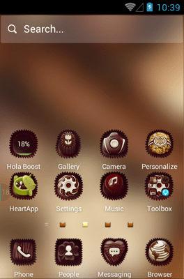 Chocolate Hola Launcher Android Theme Image 2