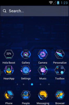 Techno Robots Hola Launcher Android Theme Image 2