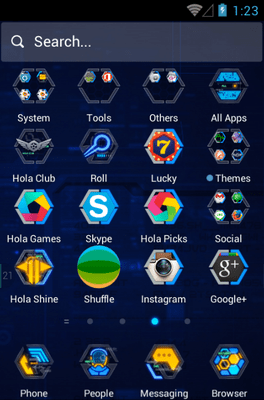 Techno Robots Hola Launcher Android Theme Image 3