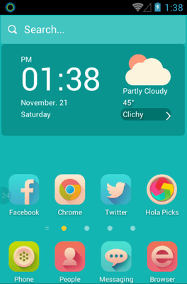 Sunshine Hola Launcher Android Theme Image 1