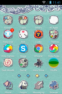 Alice In Paperland Hola Launcher Android Theme Image 3