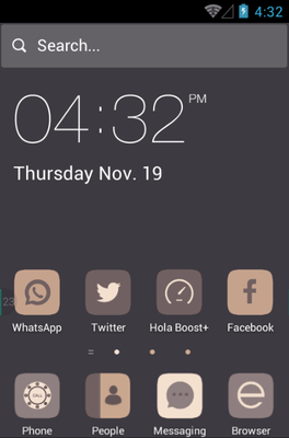 Dark Woods Hola Launcher Android Theme Image 1