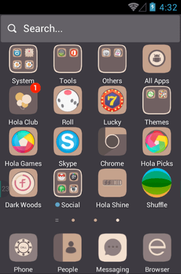 Dark Woods Hola Launcher Android Theme Image 3