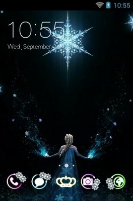 Frozen CLauncher Android Theme Image 1