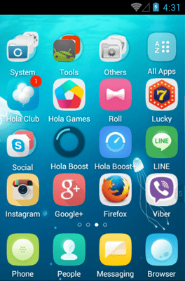 Jellyfish Hola Launcher Android Theme Image 3