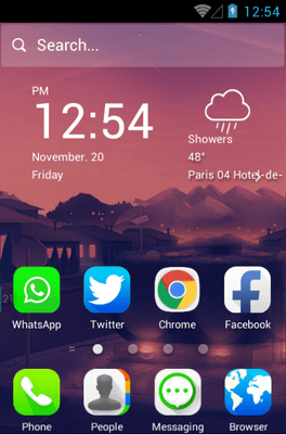 Daybreak Hola Launcher Android Theme Image 1