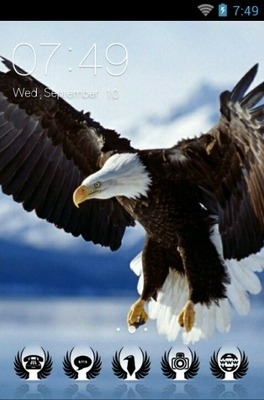 Golden Eagle CLauncher Android Theme Image 1