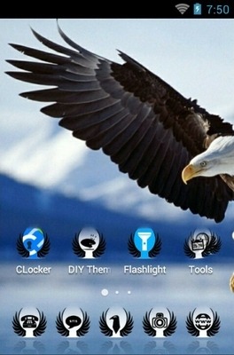 Golden Eagle CLauncher Android Theme Image 2