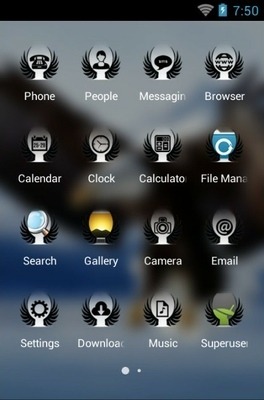 Golden Eagle CLauncher Android Theme Image 3