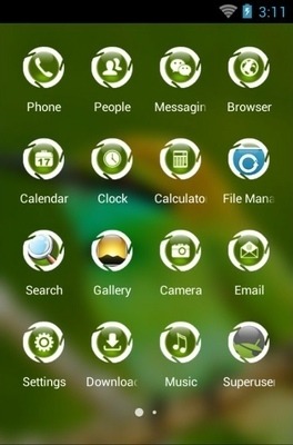 Green Bee Eater CLauncher Android Theme Image 3