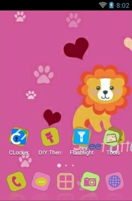 Sweet Little Animals CLauncher Android Theme Image 2