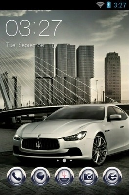 Maserati CLauncher Android Theme Image 1