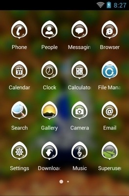 Peafowl CLauncher Android Theme Image 3