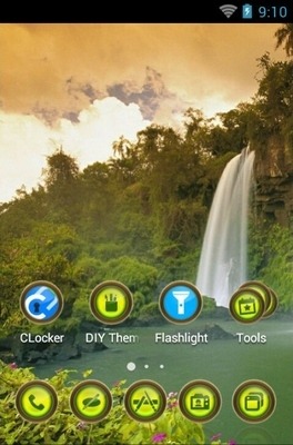 Two Sisters Waterfall CLauncher Android Theme Image 2