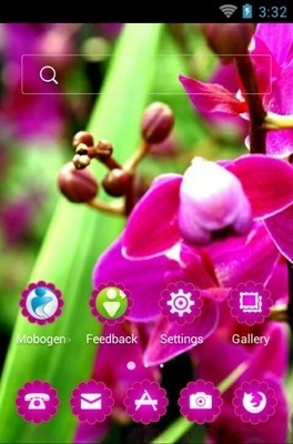 Orchid Flower CLauncher Android Theme Image 2