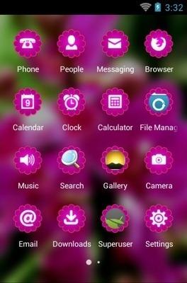Orchid Flower CLauncher Android Theme Image 3
