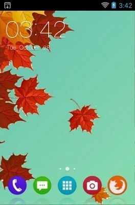 Dry Leaf CLauncher Android Theme Image 1