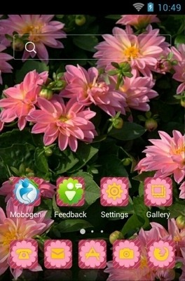 Dahlia Flower CLauncher Android Theme Image 2
