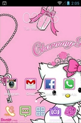 Charmmy Kitty CLauncher Android Theme Image 2