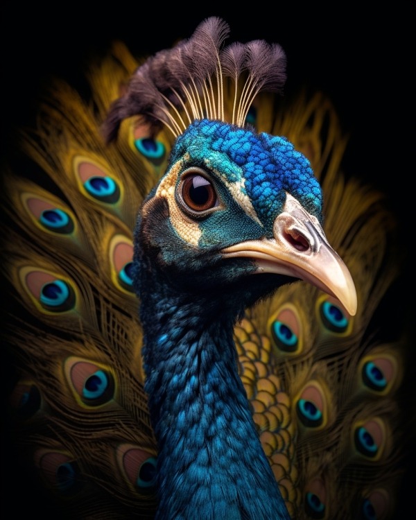 Peacock Mobile Phone Wallpaper Image 1