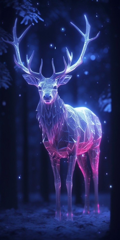 Reindeer Mobile Phone Wallpaper Image 1