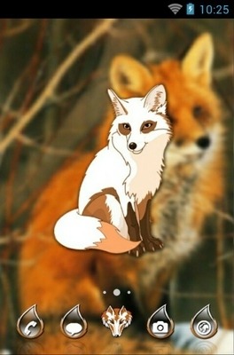 Red Fox CLauncher Android Theme Image 1