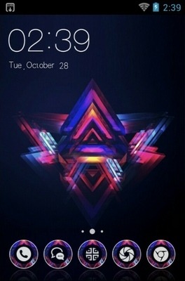 Triangular Abstract CLauncher Android Theme Image 1