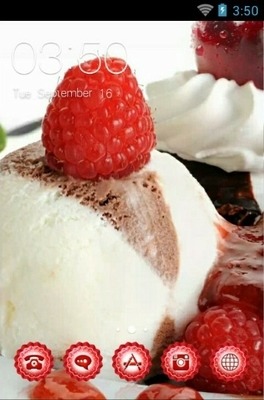 Lovely Ice Cream CLauncher Android Theme Image 1