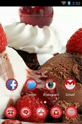 Lovely Ice Cream CLauncher Android Theme Image 2