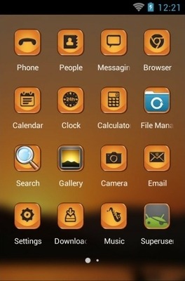 Sunset CLauncher Android Theme Image 3