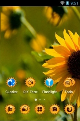 Helianthus Annuus CLauncher Android Theme Image 2
