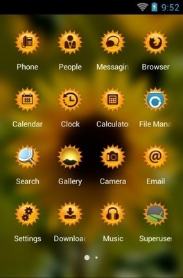 Helianthus Annuus CLauncher Android Theme Image 3