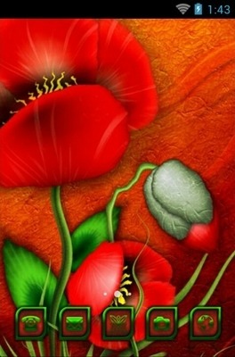 Poppies CLauncher Android Theme Image 1