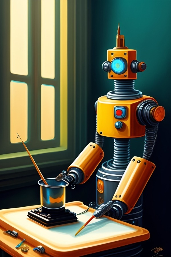 Robot Mobile Phone Wallpaper Image 1