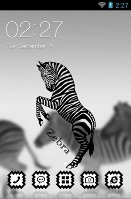 Zebra CLauncher Android Theme Image 1