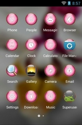 Lovely Orchid CLauncher Android Theme Image 3