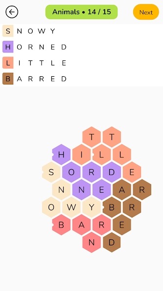 Honeycomb: Word Puzzle Android Game Image 2