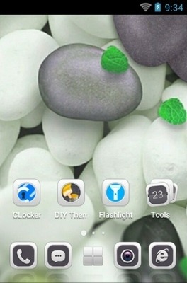 Simple White CLauncher Android Theme Image 2