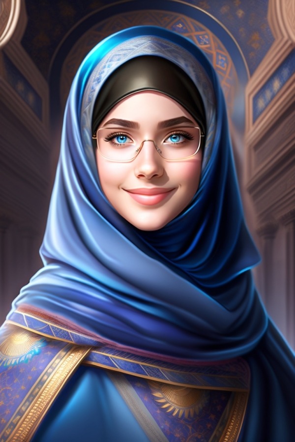 Girl Wearing Hijaab Mobile Phone Wallpaper Image 1