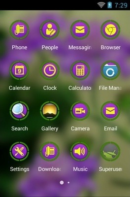 Pincushion Flower CLauncher Android Theme Image 3