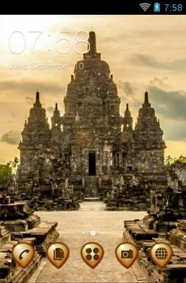 Sewu Temple CLauncher Android Theme Image 1