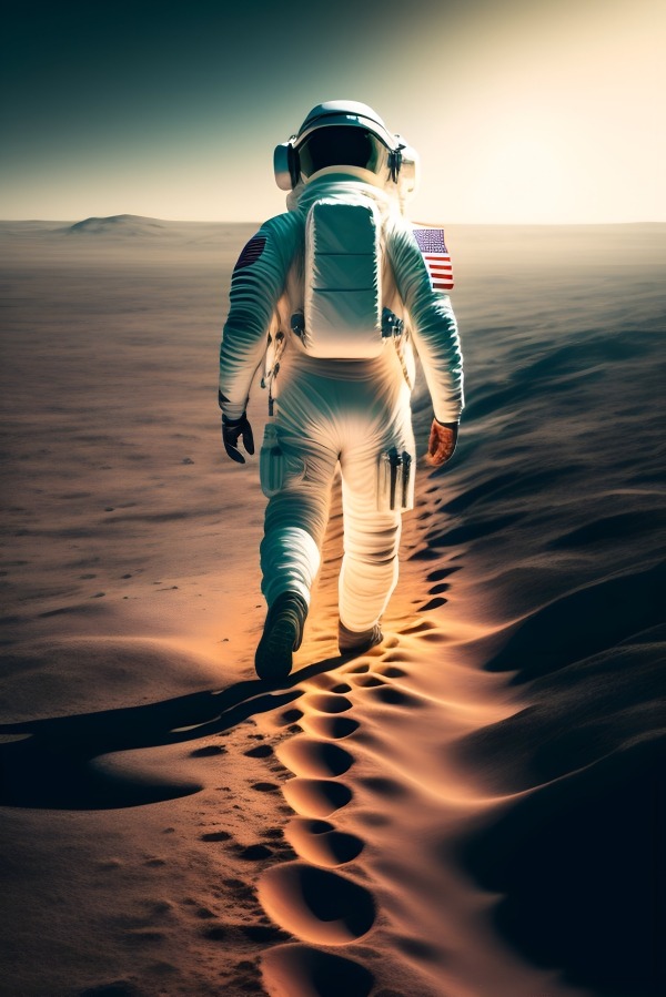 Astronaut Mobile Phone Wallpaper Image 1