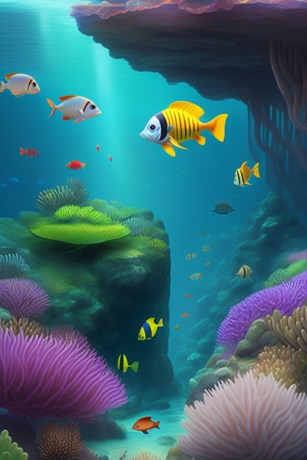 Underwater World Mobile Phone Wallpaper Image 1