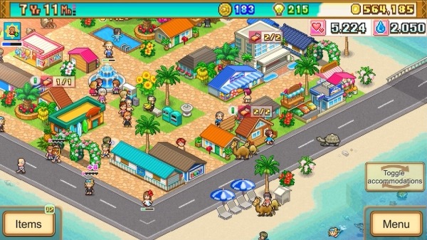 Tropical Resort Story Android Game Image 2