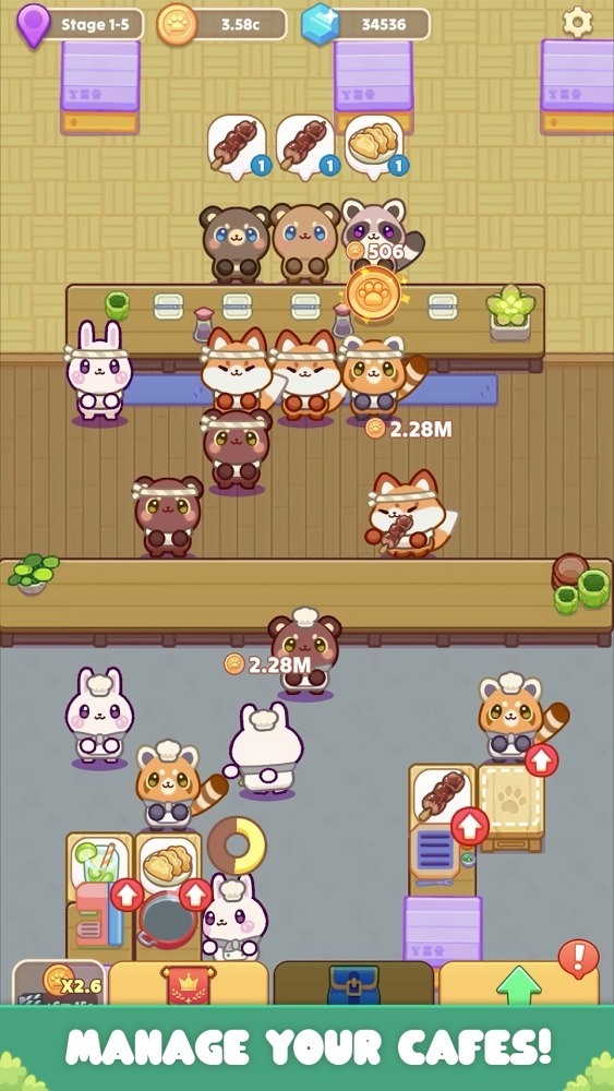 Cozy Cafe: Animal Restaurant Android Game Image 2