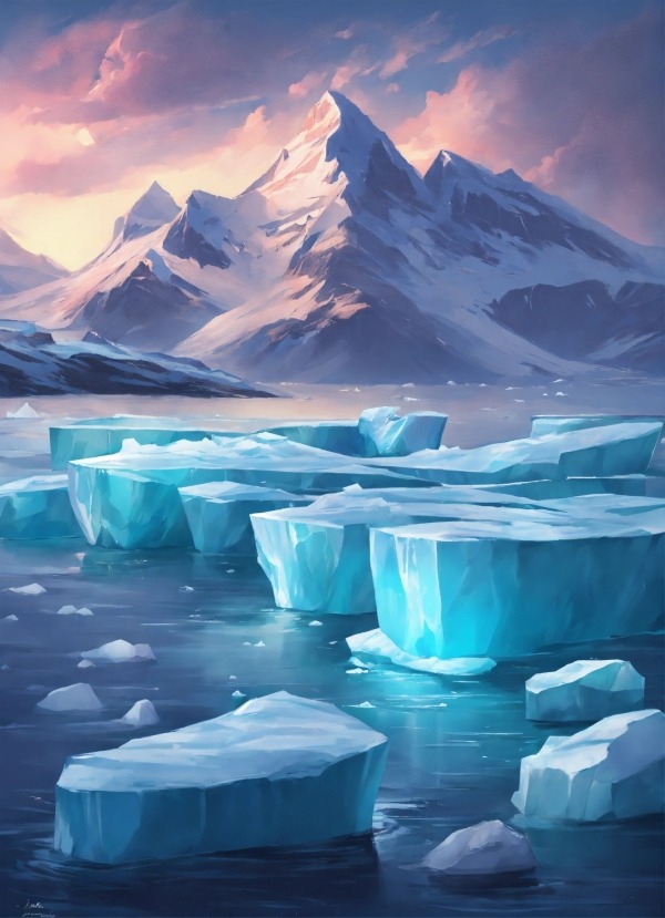 Iceburgs Mobile Phone Wallpaper Image 1