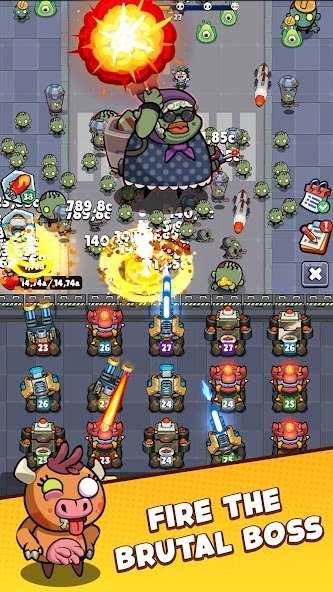 Merge Cannon - Idle Zombie War Android Game Image 1