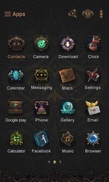 Darkness Go Launcher Android Theme Image 2
